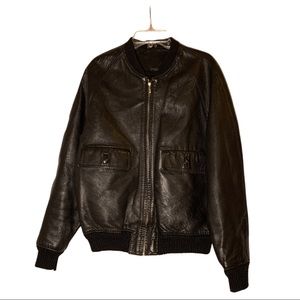 Vintage Trokalux Leather Jacket - Mens Bomber Style